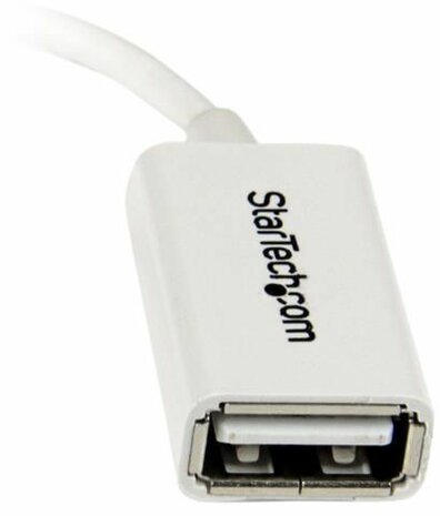 Micro USB naar USB OTG Host Adapter M/F (wit)