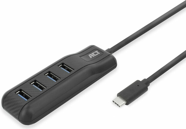 USB-C 4-poort Hub (4 x USB-A uitgang, 1 x USB-C ingang)