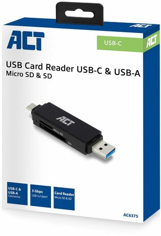 AC6375 USB 3.1 Gen1 SD Card Reader