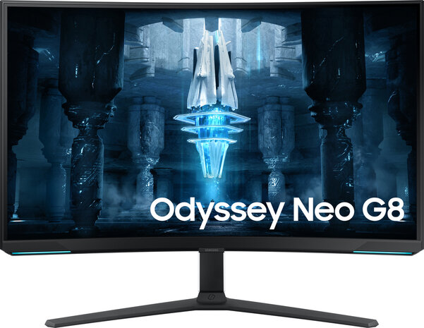 Odyssey Neo G8 S32BG850NP QLED 32&quot;, gaming, curved, 3840 x 2160 4K, 240 Hz, VA, 1.000.000:1, Quantum HDR 2000, 1 ms, 2 x HDMI, DisplayPort, zwart/wit