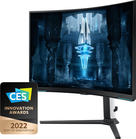 Odyssey Neo G8 S32BG850NP QLED 32&quot;, gaming, curved, 3840 x 2160 4K, 240 Hz, VA, 1.000.000:1, Quantum HDR 2000, 1 ms, 2 x HDMI, DisplayPort, zwart/wit