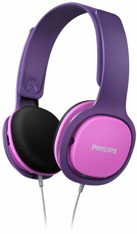 SHK2000PK Kids Headphones (on-ear, 3,5 mm jack, noise isolating, purper/roze)