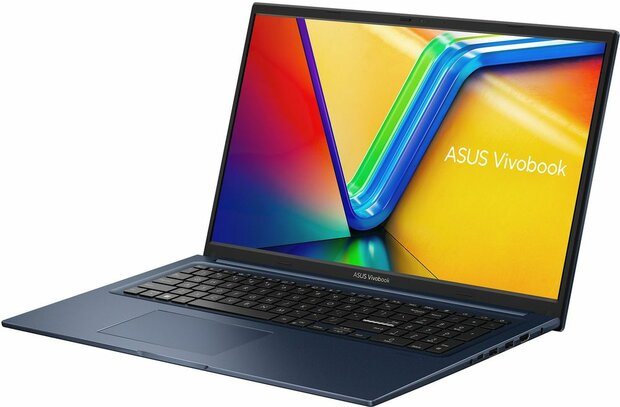 VivoBook 17 X1704ZA-AU053W (Intel Core i7-1255U, 17,3&quot; Full HD, 16 GB DDR4, 512 GB SSD, Wi-Fi 6E 802.11ax, Windows 11 Home, blauw, Azerty)