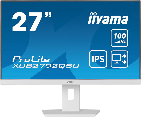 ProLite XUB2792QSU-W6 LED 27&quot;, 2560 x 1440 QHD 100 Hz, IPS, 1300:1, 0,4 ms, HDMI, DisplayPort, speakers, mat wit