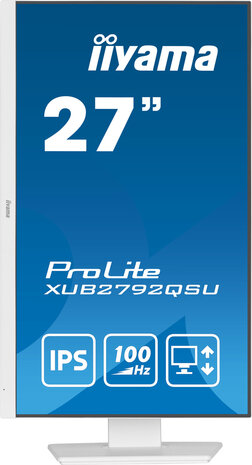 ProLite XUB2792QSU-W6 LED 27&quot;, 2560 x 1440 QHD 100 Hz, IPS, 1300:1, 0,4 ms, HDMI, DisplayPort, speakers, mat wit