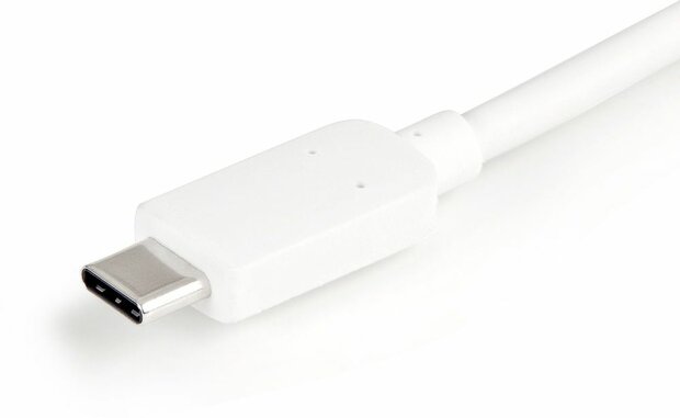 USB-C naar 4K HDMI Multifunction Adapter (USB-A poort, USB Type-C naar HDMI, wit)