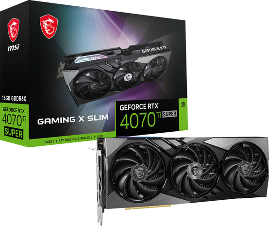 Geforce 4070Ti RTX Super Gaming X Slim (16 GB, 3 x DisplayPort, HDMI)