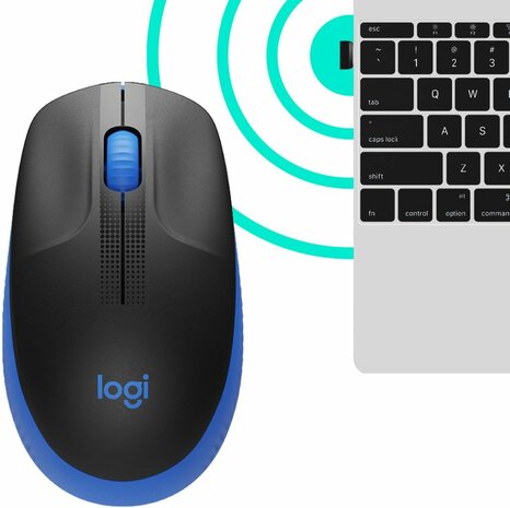 M190 Wireless Mouse (blauw)