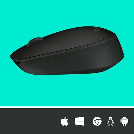 M171 Wireless Mouse (zwart)