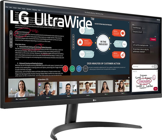 34WP500-B LED 34&quot;, 2560 x 1080 UWFHD, IPS, 1000:1, HDR10, 2 x HDMI