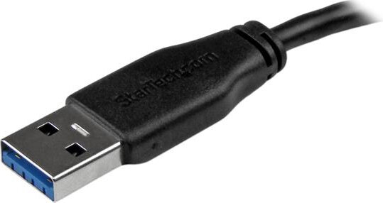 Slim SuperSpeed USB 3.0 A naar micro B kabel M/M (3 meter, zwart)