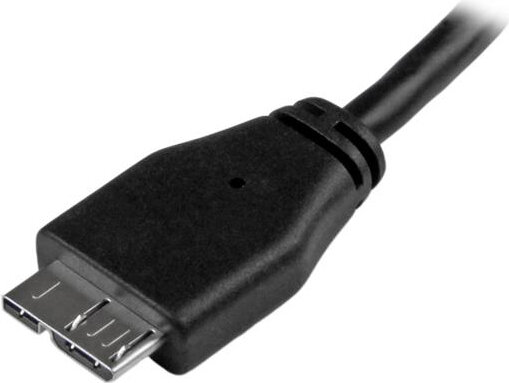 Slim SuperSpeed USB 3.0 A naar micro B kabel M/M (3 meter, zwart)