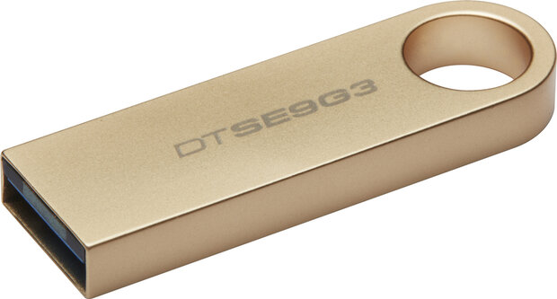 DTSE9G3/64GB DataTraveler SE9 G3 USB flash drive 64 GB (USB 3.2 Gen 1, goud)