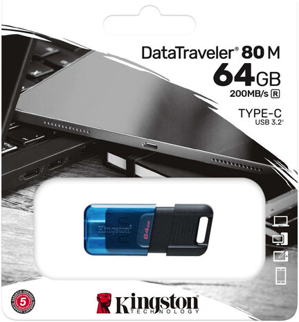 DT80M/64GB Kingston DataTraveler 80 M USB-C 3.2 64 GB