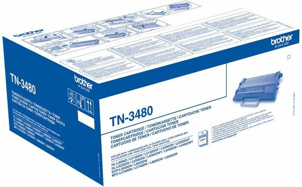 TN-3480 toner zwart (8.000 afdrukken)