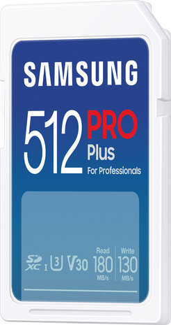 MB-SD512S/EU PRO Plus Flash memory card 512 GB (Video Class V30, UHS-I U3, SDXC UHS-I, wit)