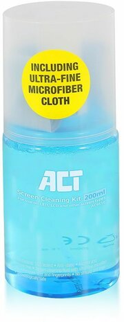 Screen cleaning kit (anti-bacterial, 200 ml, met microfiber doek)