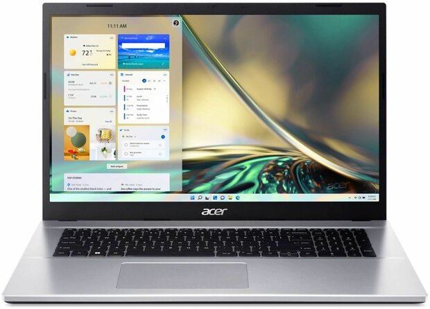 Aspire 3 A317-54-59RH (17,3&quot; Full HD IPS, Intel Core i5-1235U, 16 GB DDR4, 512 GB PCIe NVMe SSD, Intel Iris Xe Graphics, Windows 11 Home, zilver, Azerty)