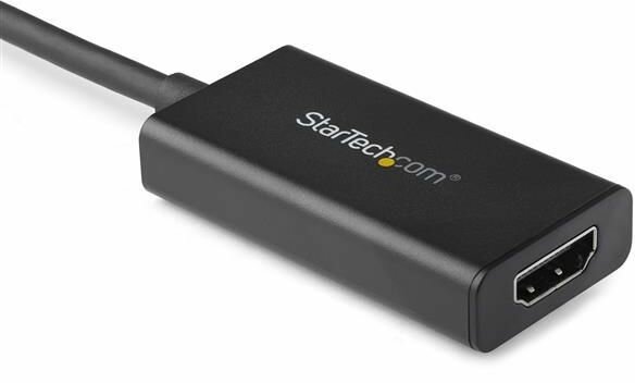 DisplayPort naar HDMI Adapter (HDR 4K 60 Hz, 25,16 cm, shielded, 4K support, zwart)