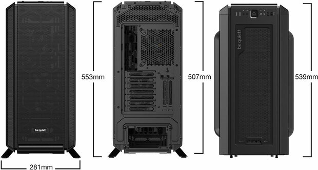 Silent Base 802 (venster, zwart)