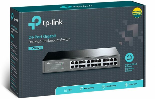 TL-SG1024D Gigabit Switch 24 poorten (19&quot; rack mountable 1U)