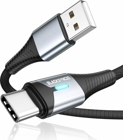 USB-A naar USB-C kabel (2 meter, fast charging)