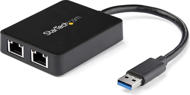 USB 3.0 naar dual port Gigabit Ethernet Adapter