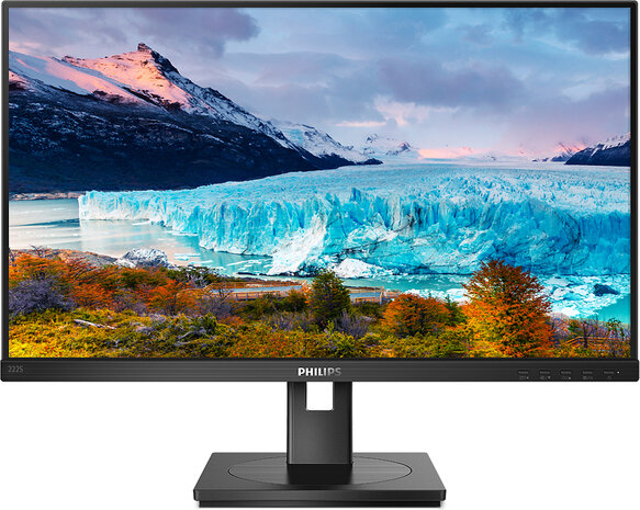 S-line 222S1AE LED 22&quot;, 1920 x 1080 Full HD 1080p @ 75 Hz, IPS, 1000:1, 4 ms, HDMI, DVI-D, VGA, DisplayPort, speakers, zwart