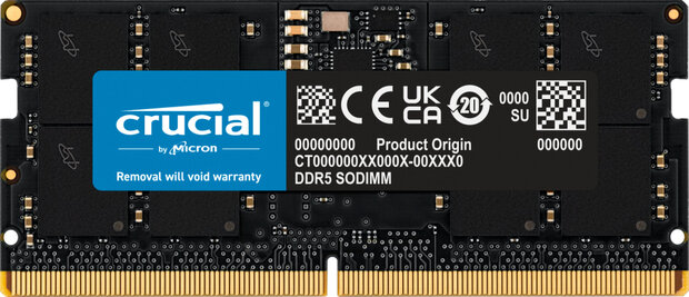 CT16G56C46S5 DDR5 16 GB, SO-DIMM 262-pin, 5600 MHz, PC5-44800, CL46