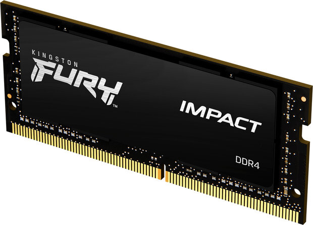 KF426S16IB/32 FURY Impact DDR4 32 GB, SO-DIMM 260-pin, 2666 MHz, PC4-21300, CL16, zwart