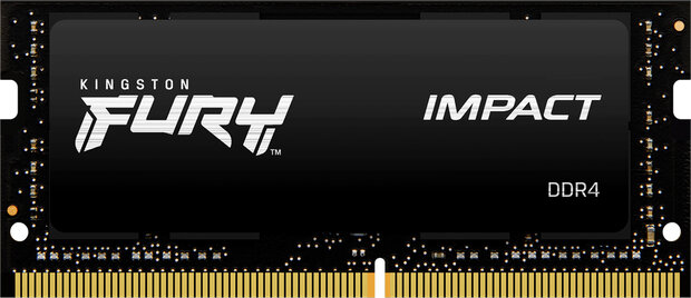 KF426S16IB/32 FURY Impact DDR4 32 GB, SO-DIMM 260-pin, 2666 MHz, PC4-21300, CL16, zwart