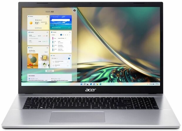 Aspire 3 A317-54-71EZ (17,3&quot; Full HD IPS, Intel Core i7-1255U, 16 GB DDR4 RAM, 512 GB PCIe NVMe SSD, Intel Iris Xe Graphics, Windows 11 Home, zilver, Azerty)