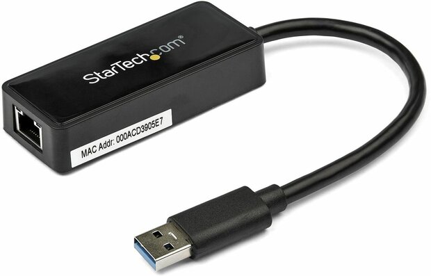 USB 3.0 naar Gigabit Ethernet Adapter (zwart)