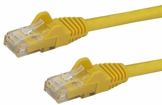 Cat6 Patchkabel (snagless RJ45 connectors, geel, 0,5 meter)