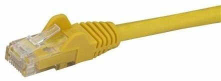 Cat6 Patchkabel (snagless RJ45 connectors, geel, 0,5 meter)