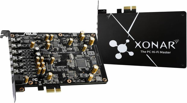 Xonar AE Sound card (24-bit, 192 kHz, 112 dB SNR, 7.1, PCIe)