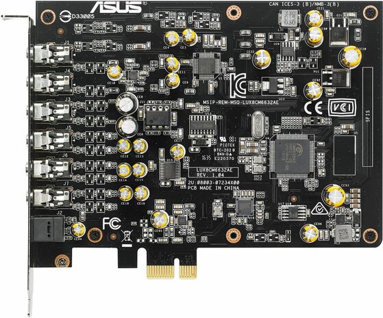 Xonar AE Sound card (24-bit, 192 kHz, 112 dB SNR, 7.1, PCIe)