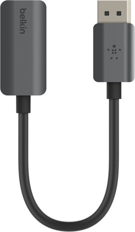 Adapter : DisplayPort M naar HDMI F (22 cm, zwart, actief)