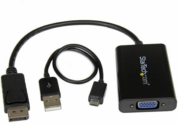 DisplayPort naar VGA Adapter (audio, 1920 x 1200, 1900 x 1200, zwart)