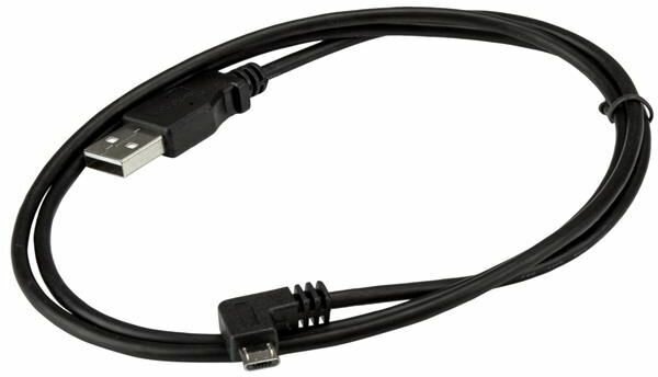 Micro-USB Charge-and-Sync Kabel (M/M, rechtse hoek, 1 meter)