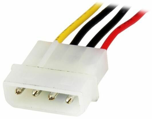 Molex LP4 voedingsverlengkabel M/F (30 cm)