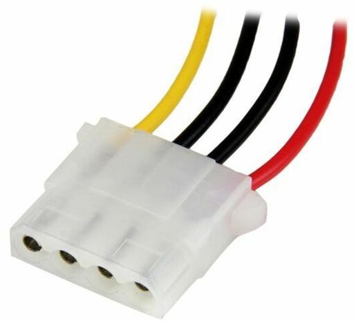 Molex LP4 voedingsverlengkabel M/F (30 cm)