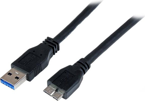 SuperSpeed USB 3.0 A naar micro B kabel M/M (1 meter, zwart)