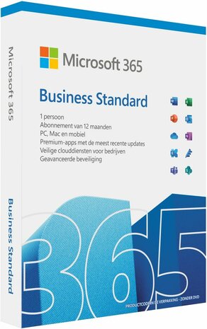 Office 365 Business Standard (1 jaar, 1 gebruiker, Windows/Mac/Android/iOS, NL)