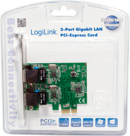 PC0075 1 Gbps netwerkkaart (2 x RJ45)