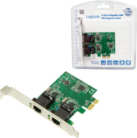 PC0075 1 Gbps netwerkkaart (2 x RJ45)