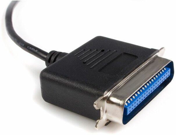 USB naar parallel printer adapter (3 meter, zwart)