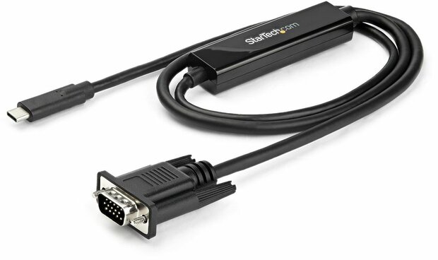 USB-C naar VGA Adapterkabel (1 meter, 1920 x 1200)