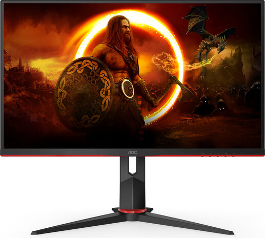 Gaming Q27G2S LED 27&quot;, 2560 x 1440 QHD 165 Hz IPS, 1000:1, 1 ms, 2 x HDMI, DisplayPort, zwart/rood