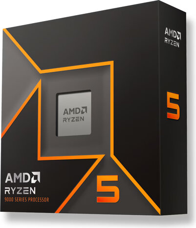 Socket AM5 : Ryzen 5-9600X (65 Watt, 5,4 GHz, 38 MB cache, box, excl. koeler)